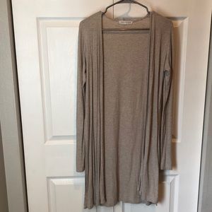 Joah Brown Ribbed Luna Cardigan